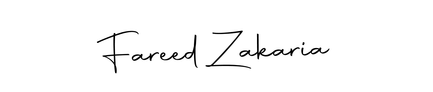 How to make Fareed Zakaria name signature. Use Autography-DOLnW style for creating short signs online. This is the latest handwritten sign. Fareed Zakaria signature style 10 images and pictures png