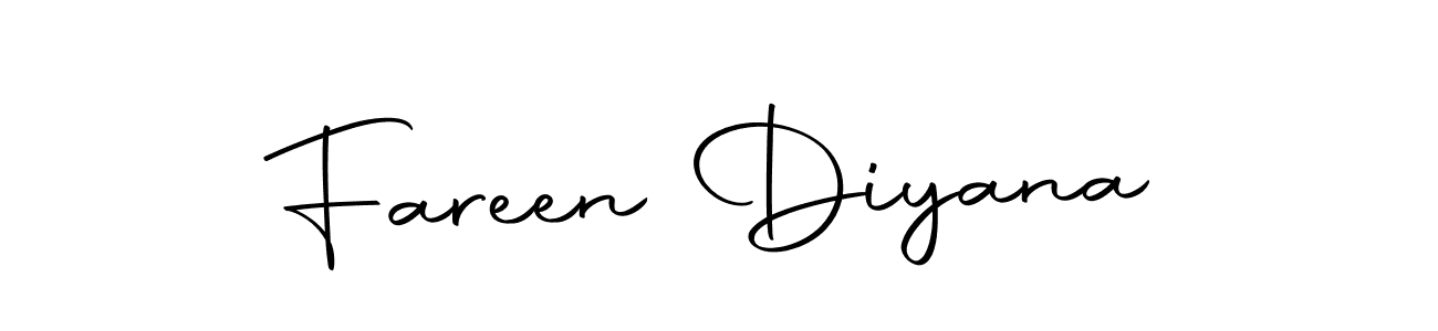 Create a beautiful signature design for name Fareen Diyana. With this signature (Autography-DOLnW) fonts, you can make a handwritten signature for free. Fareen Diyana signature style 10 images and pictures png