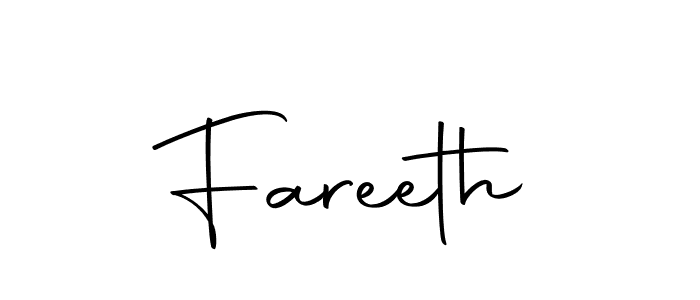 Similarly Autography-DOLnW is the best handwritten signature design. Signature creator online .You can use it as an online autograph creator for name Fareeth. Fareeth signature style 10 images and pictures png