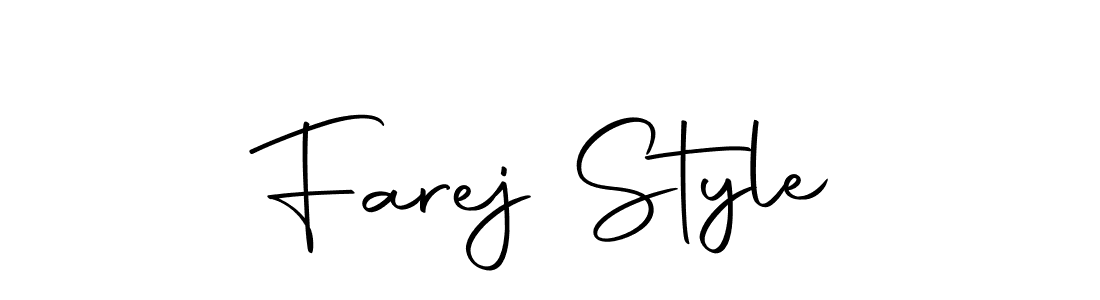 Use a signature maker to create a handwritten signature online. With this signature software, you can design (Autography-DOLnW) your own signature for name Farej Style. Farej Style signature style 10 images and pictures png