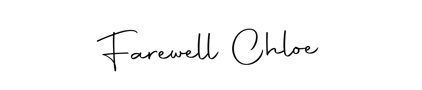This is the best signature style for the Farewell Chloe name. Also you like these signature font (Autography-DOLnW). Mix name signature. Farewell Chloe signature style 10 images and pictures png
