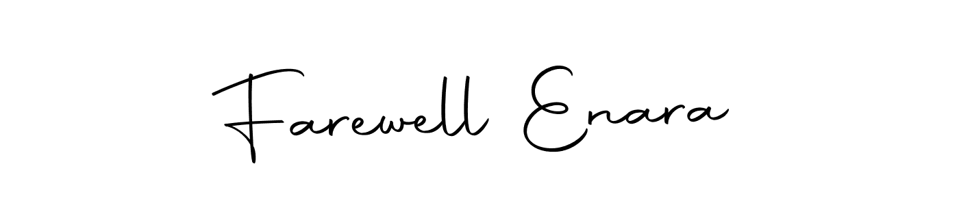 You should practise on your own different ways (Autography-DOLnW) to write your name (Farewell Enara) in signature. don't let someone else do it for you. Farewell Enara signature style 10 images and pictures png