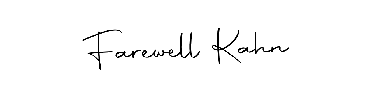 You can use this online signature creator to create a handwritten signature for the name Farewell Kahn. This is the best online autograph maker. Farewell Kahn signature style 10 images and pictures png