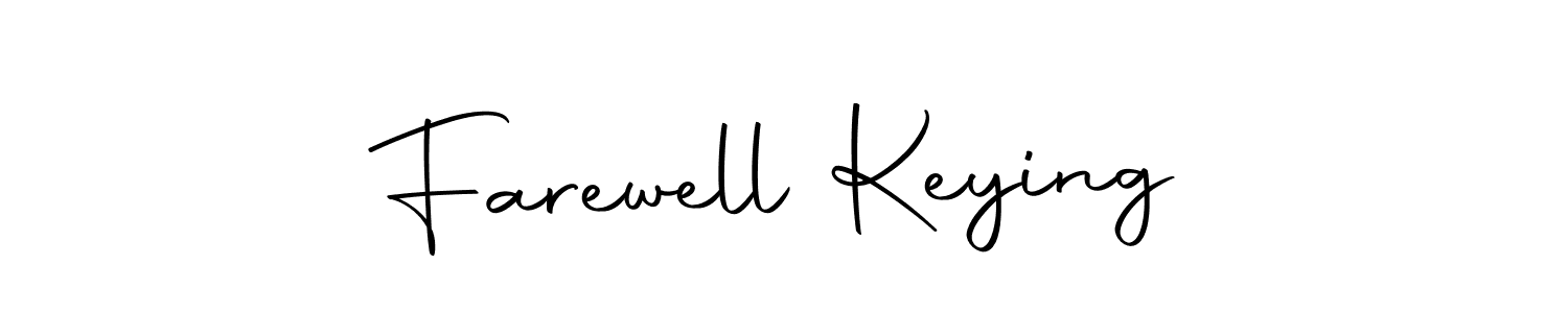 Also we have Farewell Keying name is the best signature style. Create professional handwritten signature collection using Autography-DOLnW autograph style. Farewell Keying signature style 10 images and pictures png
