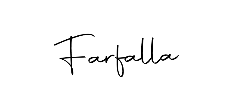 Design your own signature with our free online signature maker. With this signature software, you can create a handwritten (Autography-DOLnW) signature for name Farfalla. Farfalla signature style 10 images and pictures png