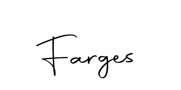 You should practise on your own different ways (Autography-DOLnW) to write your name (Farges) in signature. don't let someone else do it for you. Farges signature style 10 images and pictures png