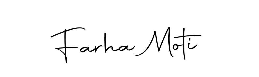 Here are the top 10 professional signature styles for the name Farha Moti. These are the best autograph styles you can use for your name. Farha Moti signature style 10 images and pictures png