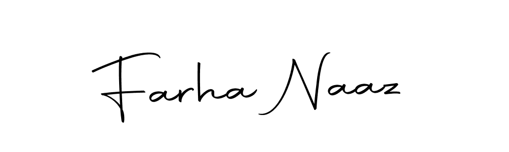 Make a beautiful signature design for name Farha Naaz. With this signature (Autography-DOLnW) style, you can create a handwritten signature for free. Farha Naaz signature style 10 images and pictures png