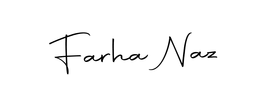 Make a beautiful signature design for name Farha Naz. With this signature (Autography-DOLnW) style, you can create a handwritten signature for free. Farha Naz signature style 10 images and pictures png