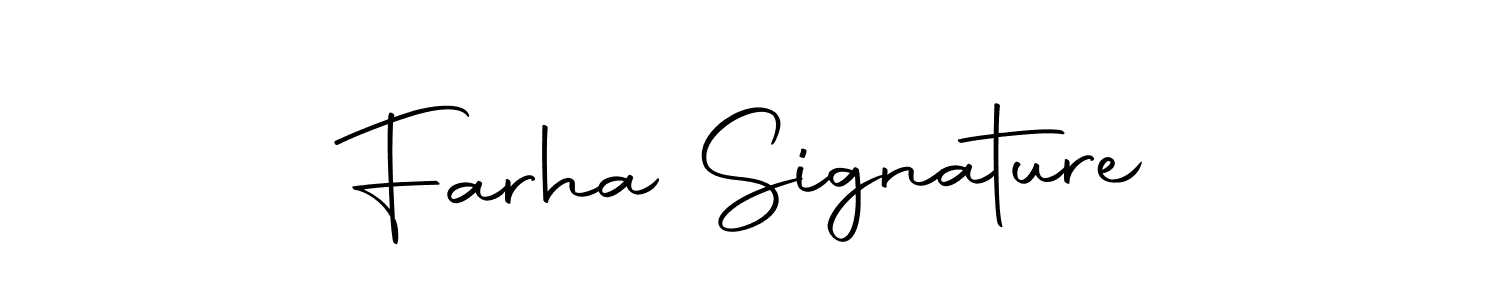 Use a signature maker to create a handwritten signature online. With this signature software, you can design (Autography-DOLnW) your own signature for name Farha Signature. Farha Signature signature style 10 images and pictures png