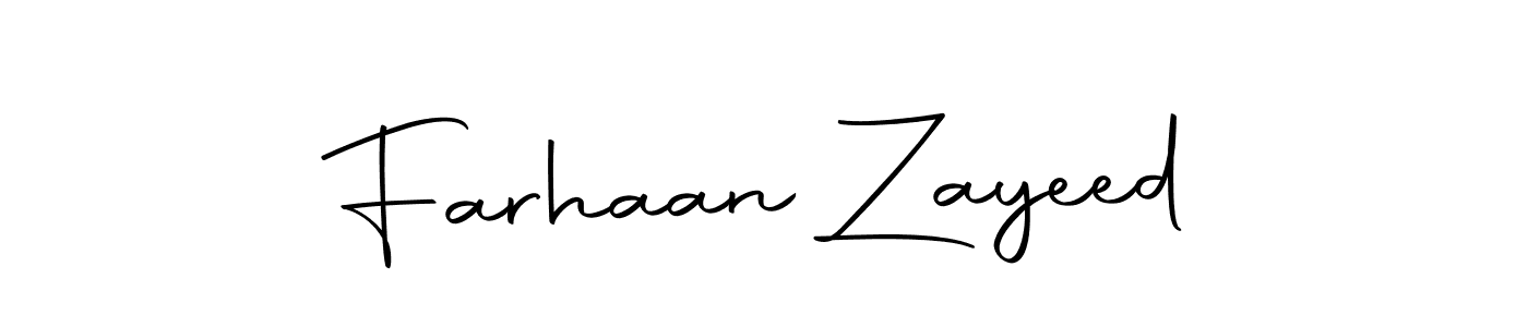 Make a beautiful signature design for name Farhaan Zayeed. With this signature (Autography-DOLnW) style, you can create a handwritten signature for free. Farhaan Zayeed signature style 10 images and pictures png