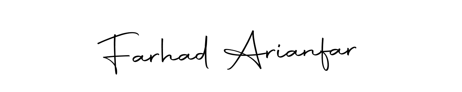 You should practise on your own different ways (Autography-DOLnW) to write your name (Farhad Arianfar) in signature. don't let someone else do it for you. Farhad Arianfar signature style 10 images and pictures png
