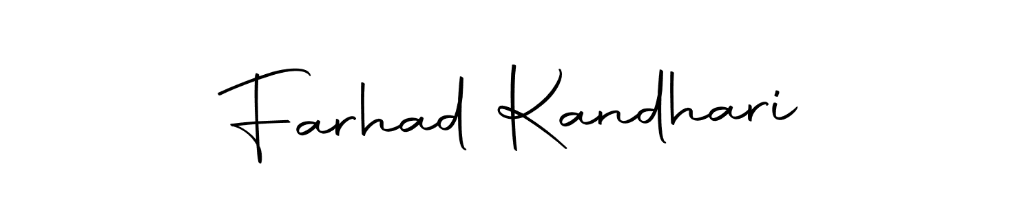 Create a beautiful signature design for name Farhad Kandhari. With this signature (Autography-DOLnW) fonts, you can make a handwritten signature for free. Farhad Kandhari signature style 10 images and pictures png