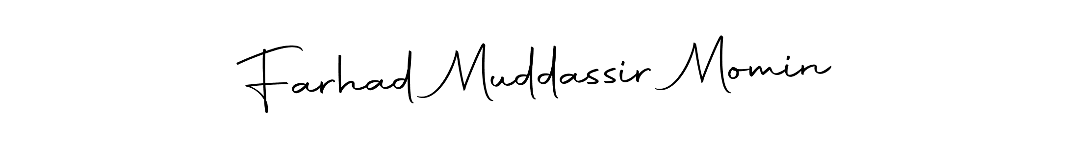 Similarly Autography-DOLnW is the best handwritten signature design. Signature creator online .You can use it as an online autograph creator for name Farhad Muddassir Momin. Farhad Muddassir Momin signature style 10 images and pictures png