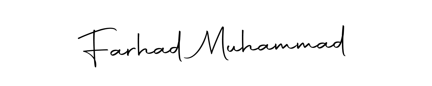 Design your own signature with our free online signature maker. With this signature software, you can create a handwritten (Autography-DOLnW) signature for name Farhad Muhammad. Farhad Muhammad signature style 10 images and pictures png