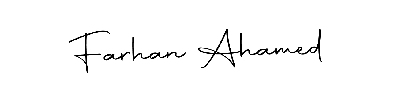 Create a beautiful signature design for name Farhan Ahamed. With this signature (Autography-DOLnW) fonts, you can make a handwritten signature for free. Farhan Ahamed signature style 10 images and pictures png