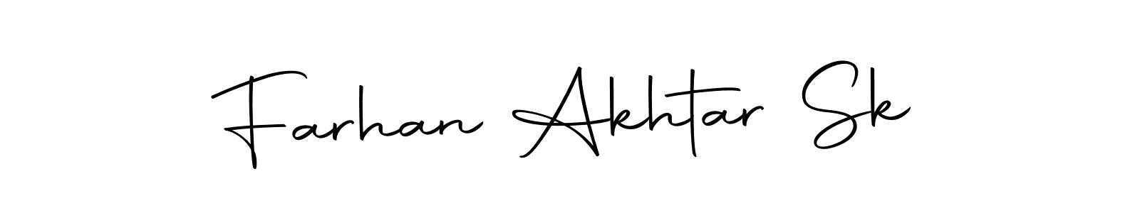 Use a signature maker to create a handwritten signature online. With this signature software, you can design (Autography-DOLnW) your own signature for name Farhan Akhtar Sk. Farhan Akhtar Sk signature style 10 images and pictures png