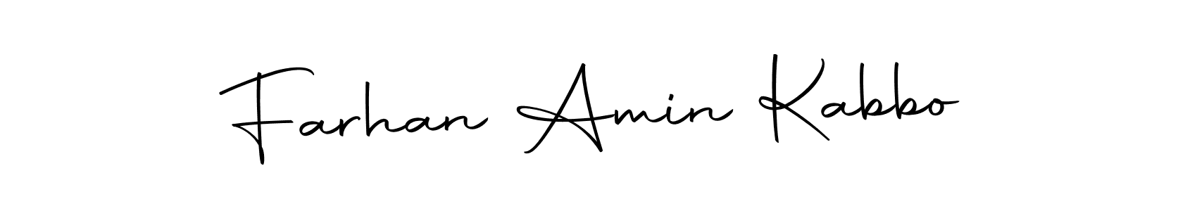 How to make Farhan Amin Kabbo name signature. Use Autography-DOLnW style for creating short signs online. This is the latest handwritten sign. Farhan Amin Kabbo signature style 10 images and pictures png