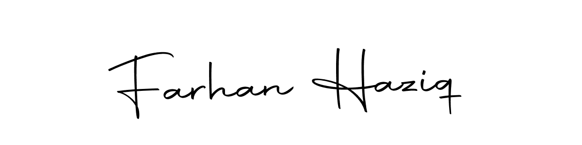 The best way (Autography-DOLnW) to make a short signature is to pick only two or three words in your name. The name Farhan Haziq include a total of six letters. For converting this name. Farhan Haziq signature style 10 images and pictures png