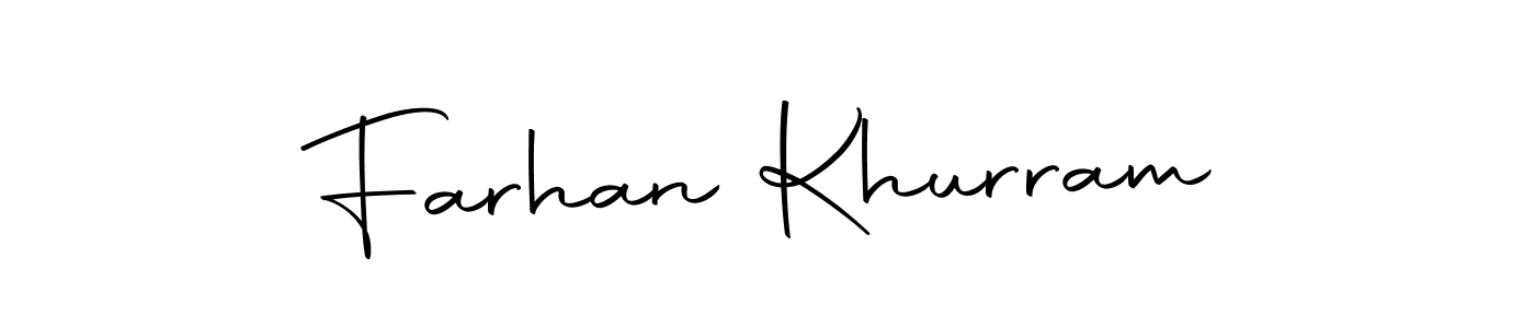 Also we have Farhan Khurram name is the best signature style. Create professional handwritten signature collection using Autography-DOLnW autograph style. Farhan Khurram signature style 10 images and pictures png