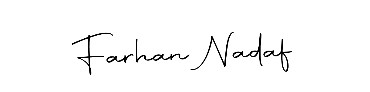 Design your own signature with our free online signature maker. With this signature software, you can create a handwritten (Autography-DOLnW) signature for name Farhan Nadaf. Farhan Nadaf signature style 10 images and pictures png