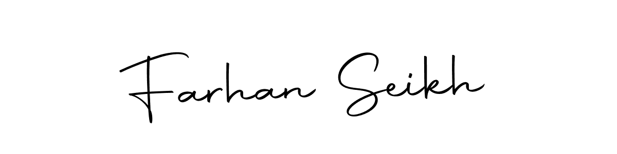 Make a beautiful signature design for name Farhan Seikh. With this signature (Autography-DOLnW) style, you can create a handwritten signature for free. Farhan Seikh signature style 10 images and pictures png