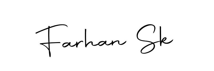 if you are searching for the best signature style for your name Farhan Sk. so please give up your signature search. here we have designed multiple signature styles  using Autography-DOLnW. Farhan Sk signature style 10 images and pictures png