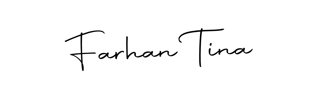 How to make Farhan Tina signature? Autography-DOLnW is a professional autograph style. Create handwritten signature for Farhan Tina name. Farhan Tina signature style 10 images and pictures png