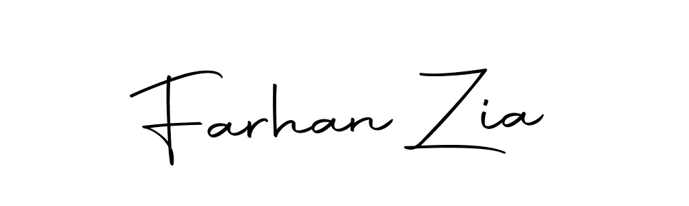 Create a beautiful signature design for name Farhan Zia. With this signature (Autography-DOLnW) fonts, you can make a handwritten signature for free. Farhan Zia signature style 10 images and pictures png