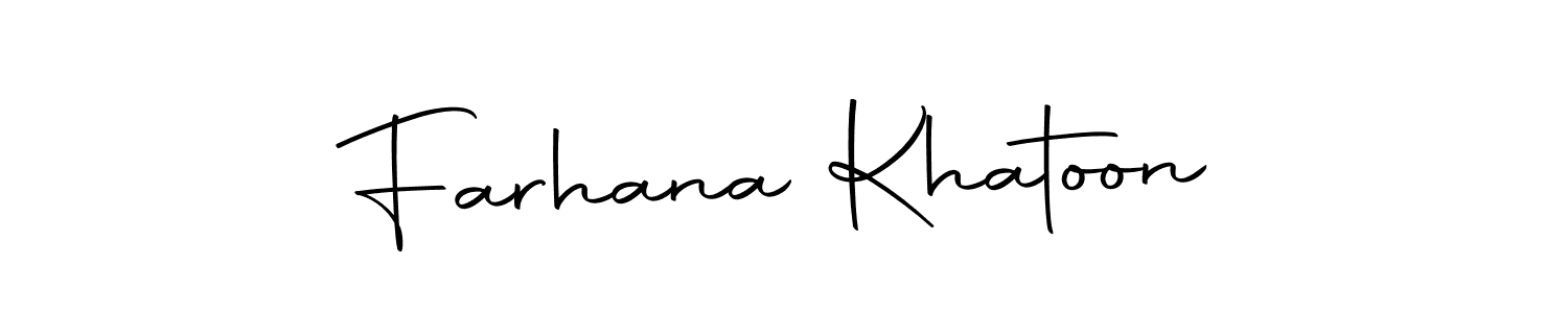 How to make Farhana Khatoon signature? Autography-DOLnW is a professional autograph style. Create handwritten signature for Farhana Khatoon name. Farhana Khatoon signature style 10 images and pictures png