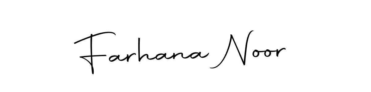 Farhana Noor stylish signature style. Best Handwritten Sign (Autography-DOLnW) for my name. Handwritten Signature Collection Ideas for my name Farhana Noor. Farhana Noor signature style 10 images and pictures png