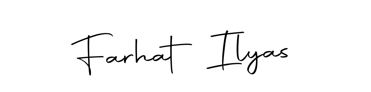 if you are searching for the best signature style for your name Farhat Ilyas. so please give up your signature search. here we have designed multiple signature styles  using Autography-DOLnW. Farhat Ilyas signature style 10 images and pictures png