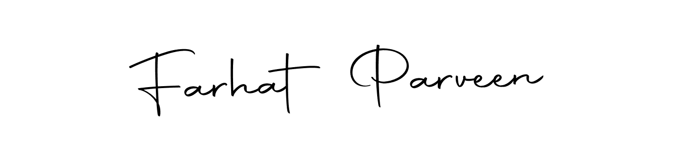 Make a short Farhat Parveen signature style. Manage your documents anywhere anytime using Autography-DOLnW. Create and add eSignatures, submit forms, share and send files easily. Farhat Parveen signature style 10 images and pictures png