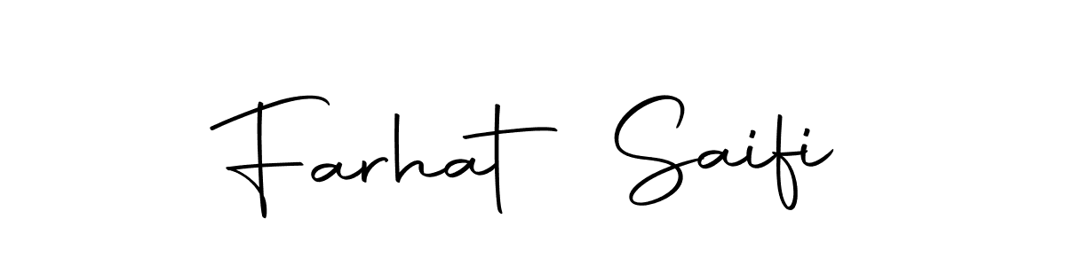 You can use this online signature creator to create a handwritten signature for the name Farhat Saifi. This is the best online autograph maker. Farhat Saifi signature style 10 images and pictures png