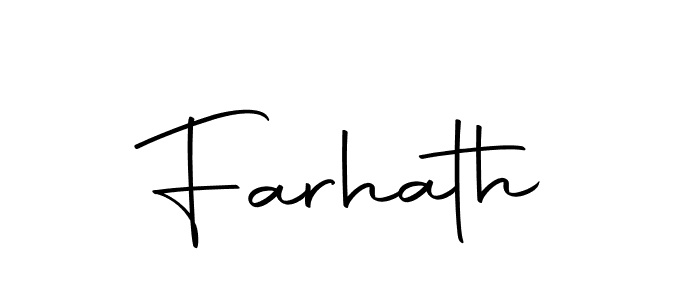 Also we have Farhath name is the best signature style. Create professional handwritten signature collection using Autography-DOLnW autograph style. Farhath signature style 10 images and pictures png