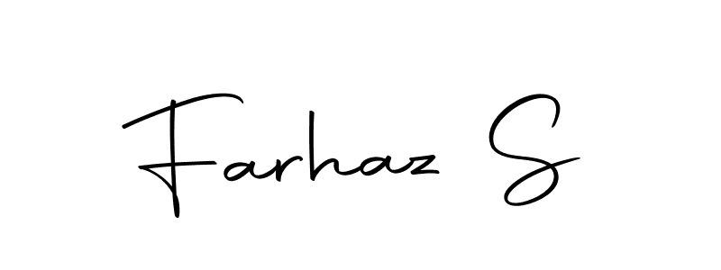 if you are searching for the best signature style for your name Farhaz S. so please give up your signature search. here we have designed multiple signature styles  using Autography-DOLnW. Farhaz S signature style 10 images and pictures png