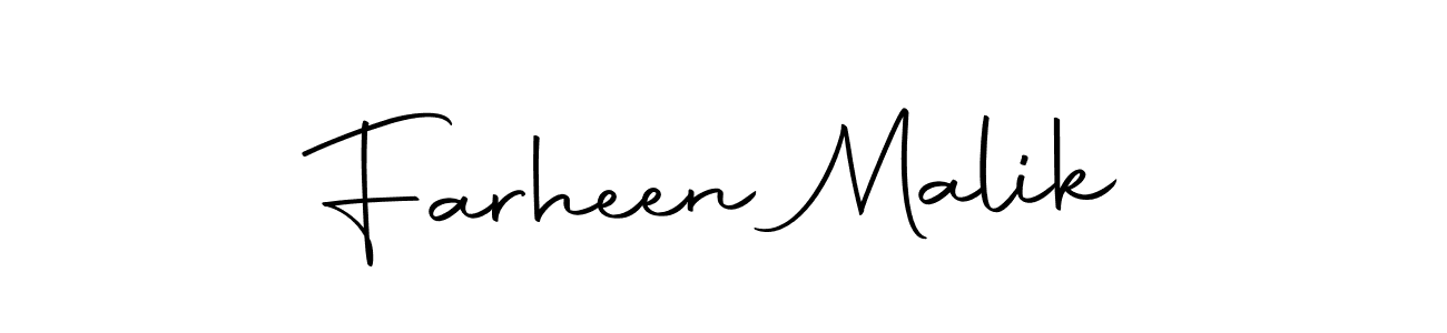 How to make Farheen Malik name signature. Use Autography-DOLnW style for creating short signs online. This is the latest handwritten sign. Farheen Malik signature style 10 images and pictures png