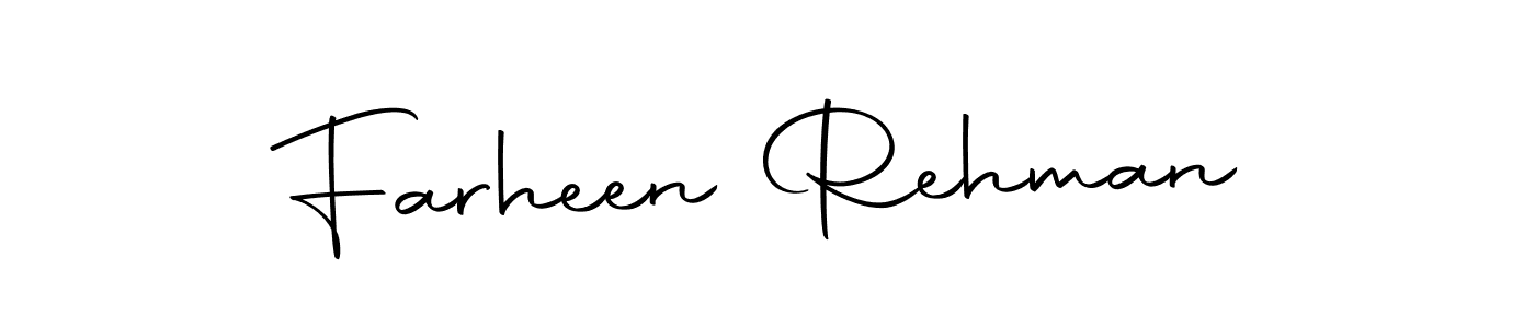 Use a signature maker to create a handwritten signature online. With this signature software, you can design (Autography-DOLnW) your own signature for name Farheen Rehman. Farheen Rehman signature style 10 images and pictures png