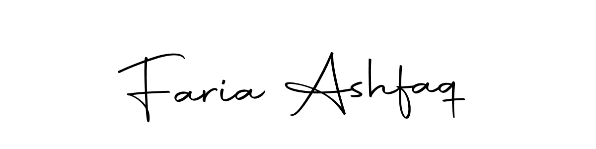 Make a short Faria Ashfaq signature style. Manage your documents anywhere anytime using Autography-DOLnW. Create and add eSignatures, submit forms, share and send files easily. Faria Ashfaq signature style 10 images and pictures png