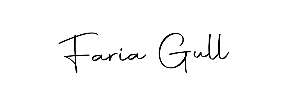 Design your own signature with our free online signature maker. With this signature software, you can create a handwritten (Autography-DOLnW) signature for name Faria Gull. Faria Gull signature style 10 images and pictures png