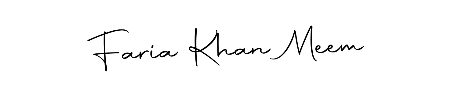Similarly Autography-DOLnW is the best handwritten signature design. Signature creator online .You can use it as an online autograph creator for name Faria Khan Meem. Faria Khan Meem signature style 10 images and pictures png
