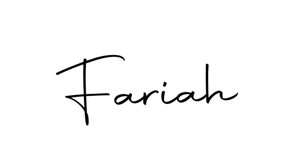 How to make Fariah signature? Autography-DOLnW is a professional autograph style. Create handwritten signature for Fariah name. Fariah signature style 10 images and pictures png