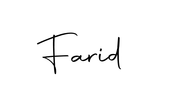 if you are searching for the best signature style for your name Farid . so please give up your signature search. here we have designed multiple signature styles  using Autography-DOLnW. Farid  signature style 10 images and pictures png