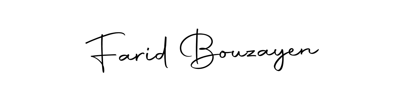 Make a beautiful signature design for name Farid Bouzayen. With this signature (Autography-DOLnW) style, you can create a handwritten signature for free. Farid Bouzayen signature style 10 images and pictures png