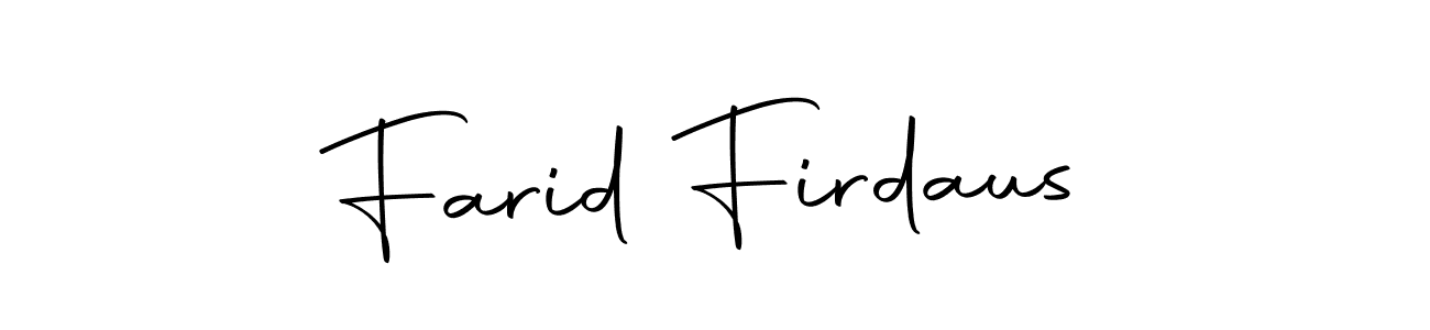 Farid Firdaus stylish signature style. Best Handwritten Sign (Autography-DOLnW) for my name. Handwritten Signature Collection Ideas for my name Farid Firdaus. Farid Firdaus signature style 10 images and pictures png