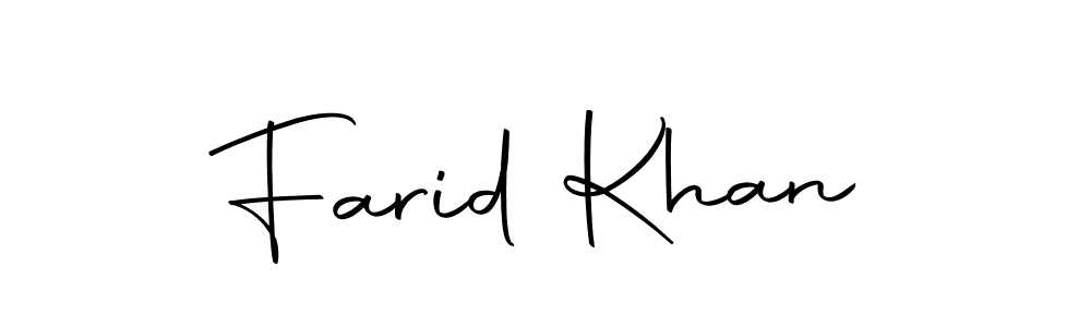 Also we have Farid Khan name is the best signature style. Create professional handwritten signature collection using Autography-DOLnW autograph style. Farid Khan signature style 10 images and pictures png
