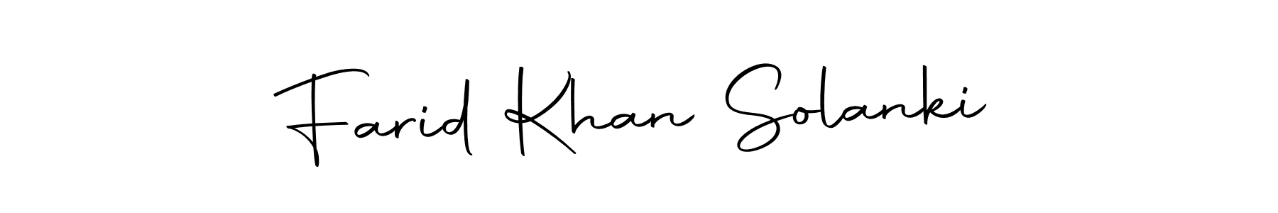 Use a signature maker to create a handwritten signature online. With this signature software, you can design (Autography-DOLnW) your own signature for name Farid Khan Solanki. Farid Khan Solanki signature style 10 images and pictures png