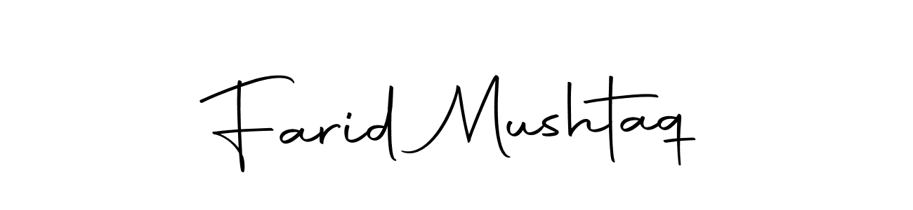 Create a beautiful signature design for name Farid Mushtaq. With this signature (Autography-DOLnW) fonts, you can make a handwritten signature for free. Farid Mushtaq signature style 10 images and pictures png