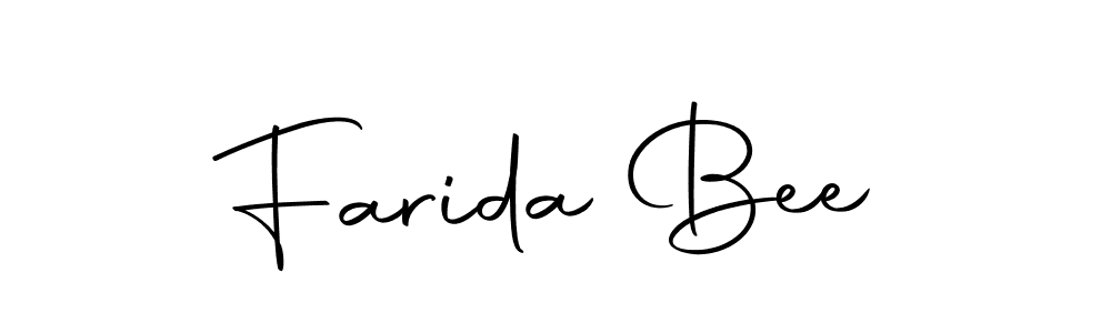 Also we have Farida Bee name is the best signature style. Create professional handwritten signature collection using Autography-DOLnW autograph style. Farida Bee signature style 10 images and pictures png