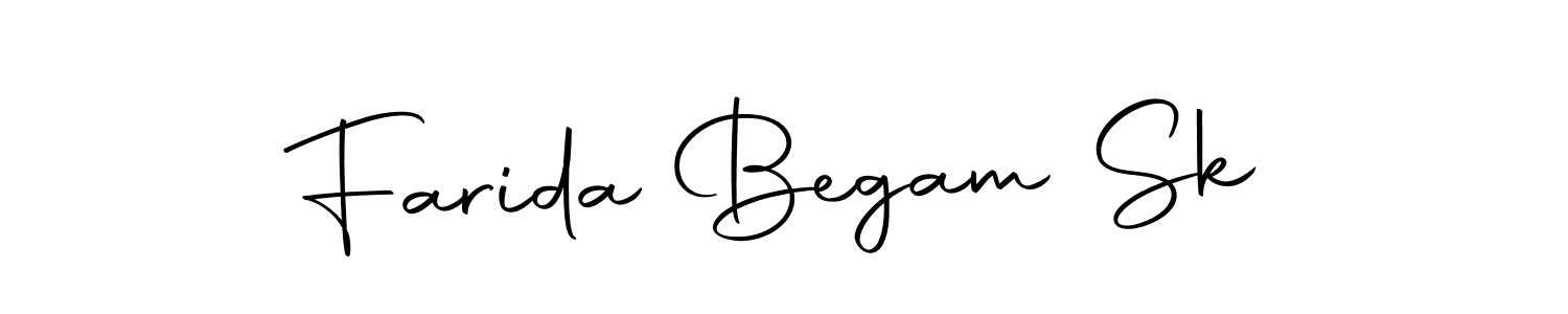 Design your own signature with our free online signature maker. With this signature software, you can create a handwritten (Autography-DOLnW) signature for name Farida Begam Sk. Farida Begam Sk signature style 10 images and pictures png